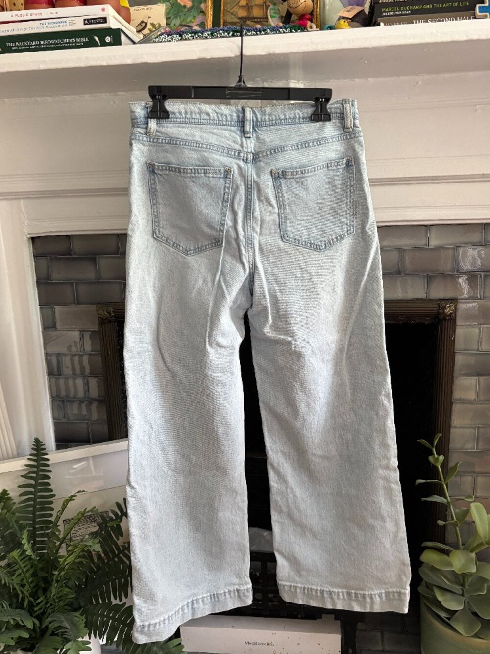 Scotch & Soda pale blue wide leg jeans size 27, true to size - Picture 2 of 6